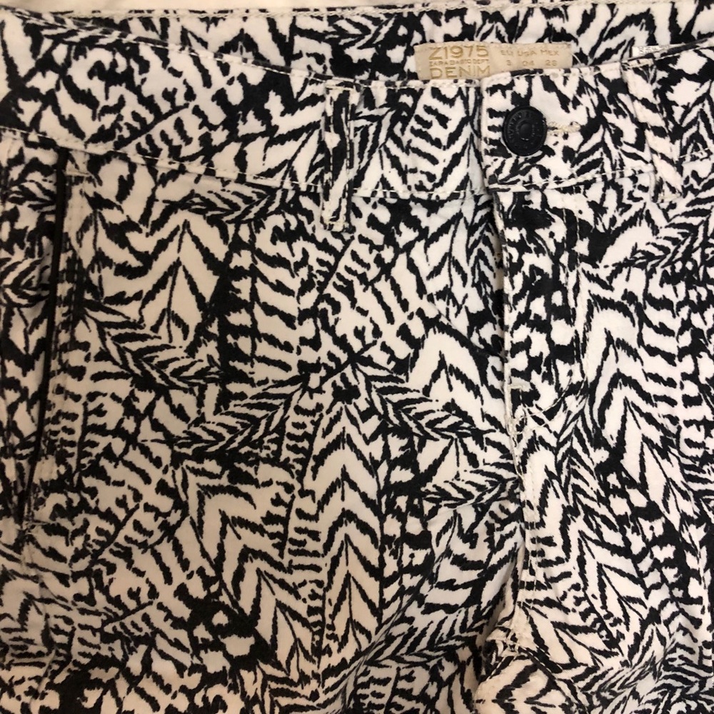 Zara Tribal Print Skinny Jeans